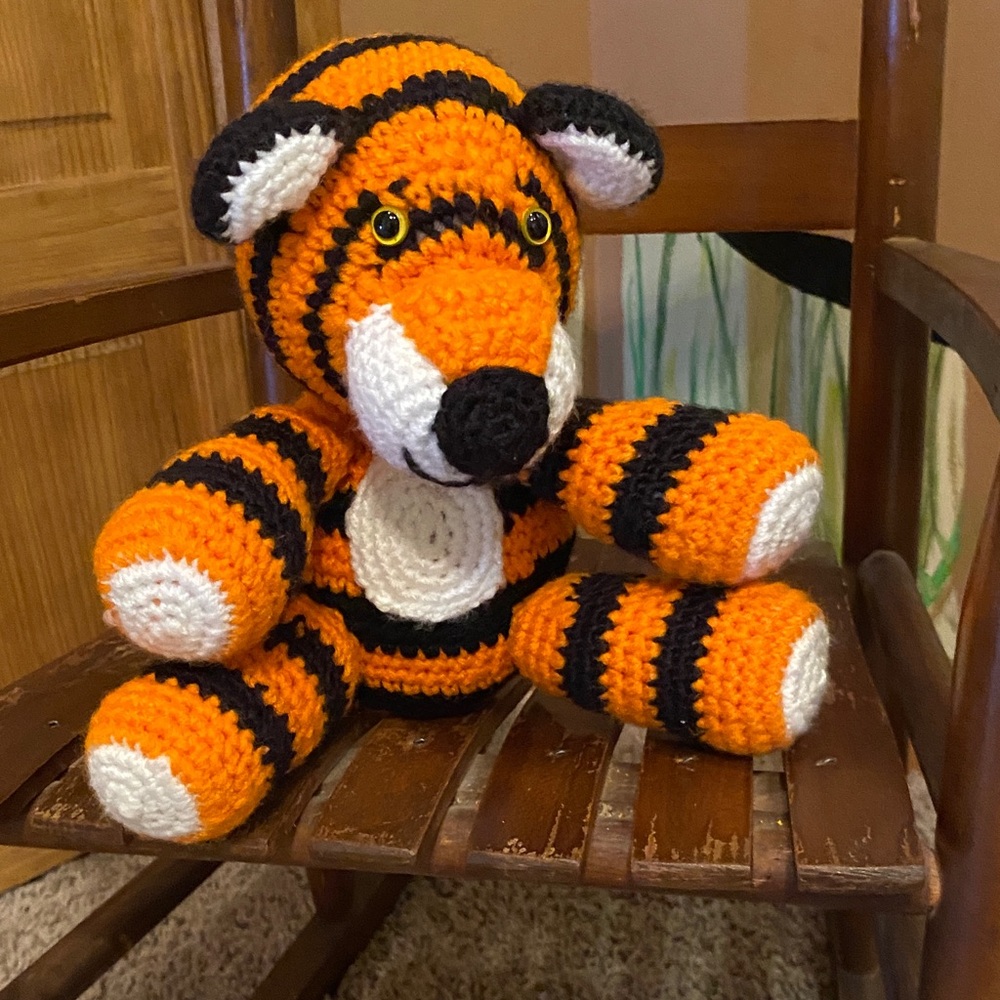 Handmade Crochet Tiger Plush